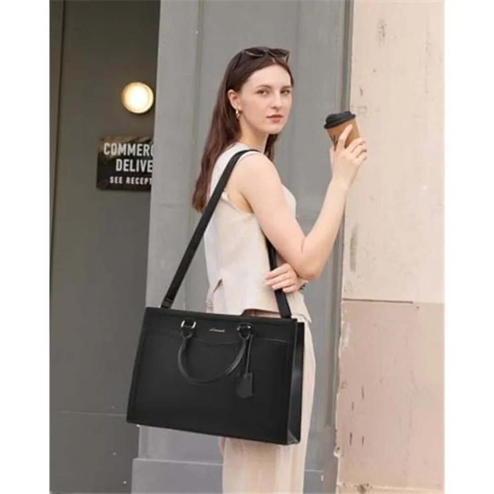 Laptop Tote Bag for Women, Office Work Bag Briefcase fit for 15.6 inch Laptop